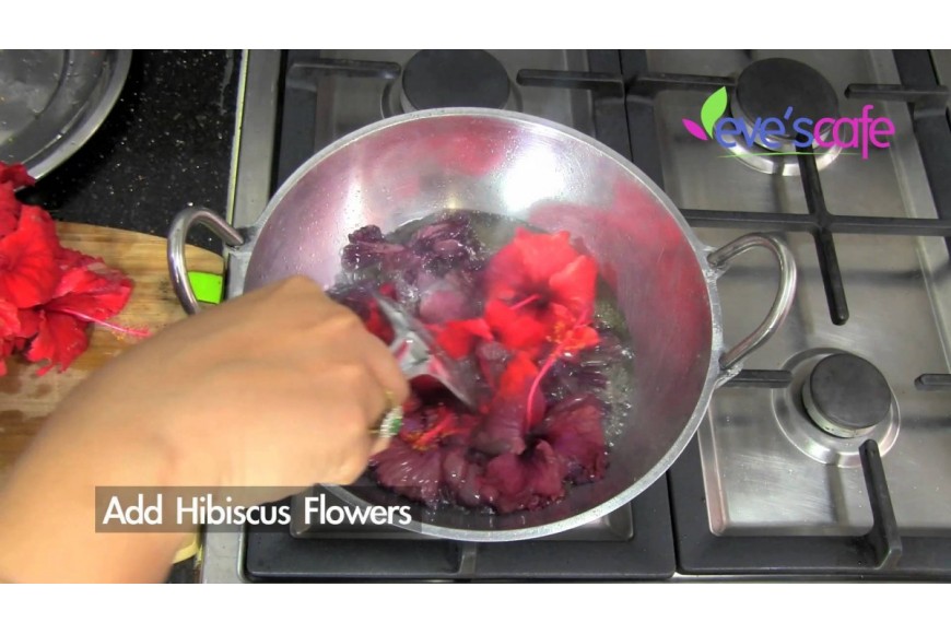 Evescafe | DIY - Hibiscus Hair oil Preparation | Grow Hair Faster