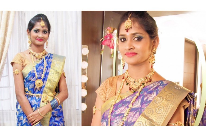 Evescafe | South Indian Bridal Makeup with Bridal hairstyle